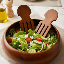 Load image into Gallery viewer, Timber Toss Salad Bowl